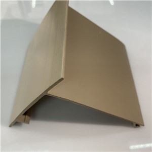 Perfil de extrusão de asa de cor marrom